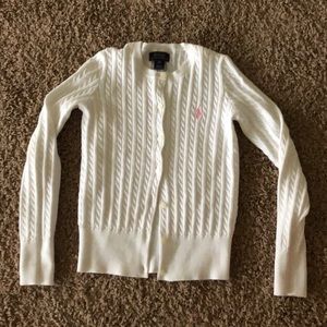 NWOT POLO white knit sweater
